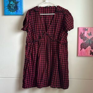 Flannel Disturbia Dress